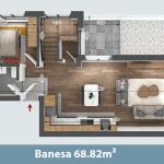 FRONI I MATIT OBJEKTI D 1  - 3 DHOMA DUPLEX PENTHOUSE