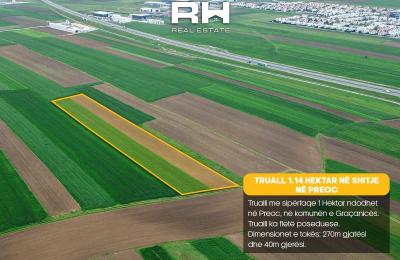 Truall 1.14 Hektar në SHITJE në Preoc