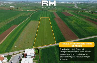 Truall 1.32 Hektar në SHITJE në Preoc