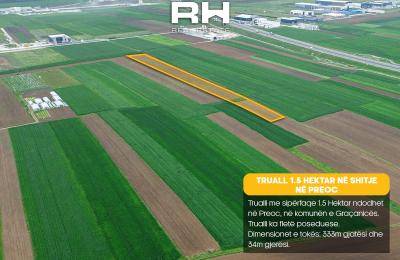 Truall 1.5 Hektar në SHITJE në Preoc