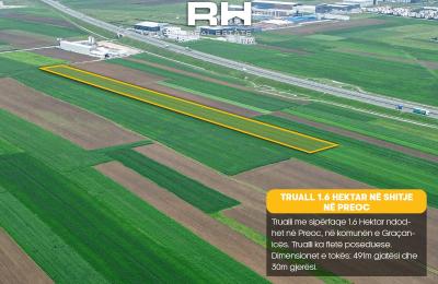 Truall 1.6 Hektar në SHITJE në Preoc