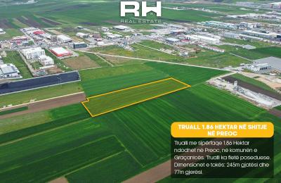 Truall 1.86 Hektar në SHITJE në Preoc