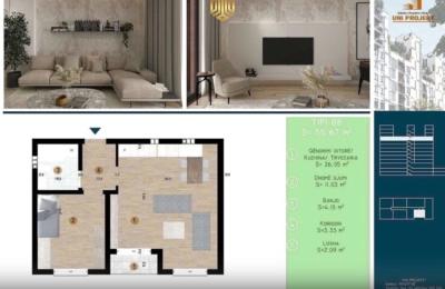 Banesë në SHITJE – 1 Dhomë gjumi – Prishtinë – Prishtina e Re – UNI Project